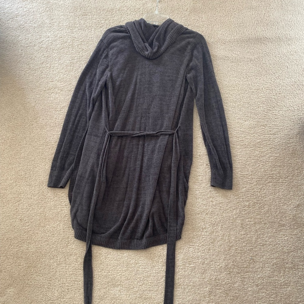 Barefoot Dreams CozyChic Ultra Lite Short Hooded Robe - Picture 2 of 7